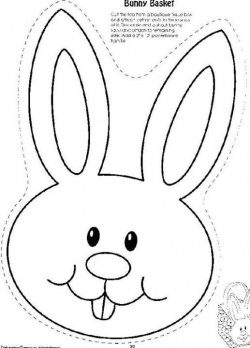 bunny patterns printables easter bunny hat printable mask clipart ...