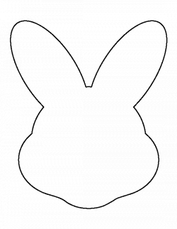bunny outline Bunny clipart template pencil and in color bunny gif ...