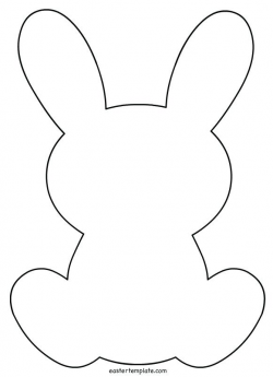 Important Bunny Rabbit Outline Of Template Printable Easter ...