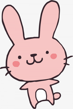 Cartoon Pink Rabbit, Vector Png, Bunny, Pink Bunny PNG and Vector ...