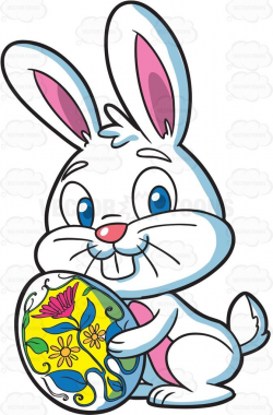 A Cute Looking Easter Bunny With An Egg | Easter bunny, Easter and Bunny
