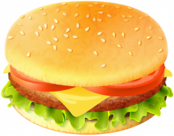 Burger PNG Clip Art Image | Gallery Yopriceville - High-Quality ...