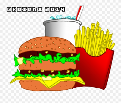Burger Clipart Big Mac - Mcdonalds Big Mac Cartoon - Png ...
