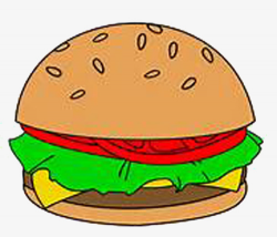 Tasty Burger, Hamburger, Bread, Cartoon PNG Image and Clipart for ...
