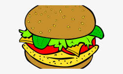 Veggie Burger Clipart Diner Food - Food Clip Art Png ...