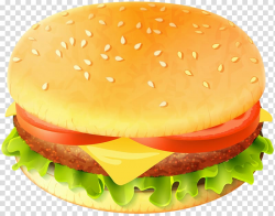 Burger illustration, Hamburger Cheeseburger Whopper Fast ...