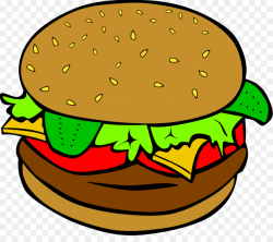 Hamburger Hot dog Cheeseburger Fast food Clip art - Burger png ...