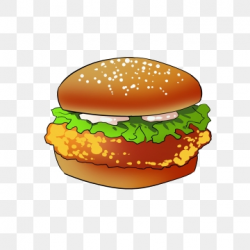 Chicken Burger PNG Images | Vector and PSD Files | Free ...
