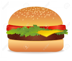 Hamburger clipart transparent background - Pencil and in color ...