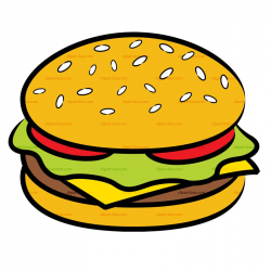 Burger clipart coloring pages to print jpg - Clipartix
