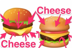 Where Should The Cheese On The Burger Emoji Go?