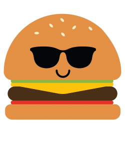 Burger Emoji Cool Sunglasses