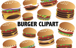 BURGER CLIPART hamburger clipart cheeseburger clip art food