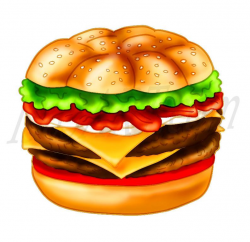 50% OFF Burger clipart, burger Clip art, Cheeseburger, Hamburger,  Scrapbooking, Junk, Party, Invitations, Fast Food, Hand Drawn, Download