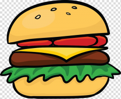 Cheese burger illustration, Hamburger Cheeseburger Hot dog ...
