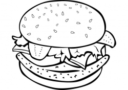 Burger Drawing at GetDrawings.com | Free for personal use Burger ...