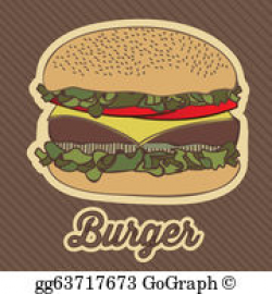 Clip Art Vector - Vintage burger menu stamp. Stock EPS gg76736958 ...