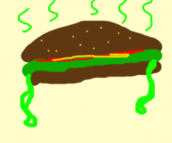 rotten burger (drawing by O O)