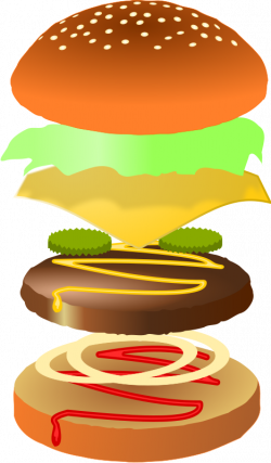 Fast Food Clipart- Pizza, Burgers, Hot Dogs & Fries