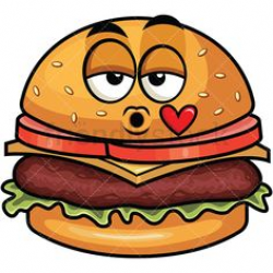 Confused Hamburger Emoji Cartoon Vector Clipart | Emoji, Confused ...