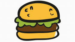 burger cartoon illustration hand drawn animation transparent Motion ...