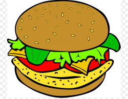 Hamburger Cheeseburger Chicken sandwich Veggie burger Clip art ...