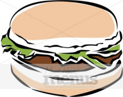 Veggie Burger Clipart | Fast Food Clipart