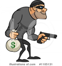 Robber Clipart #1105131 - Illustration by Cartoon Solutions