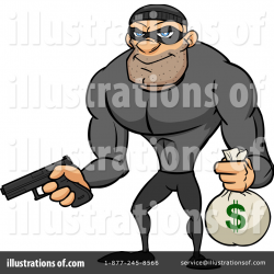 Robber Clipart #1105132 - Illustration by Cartoon Solutions