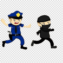 Police chasing thief , Police officer Crime Illustration ...