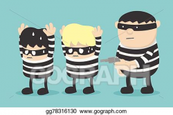 Vector Stock - Thief robber thief. Clipart Illustration gg78316130 ...