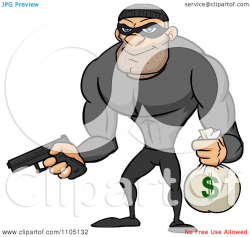 Nice Looking Robber Clipart Vintage Illustration 33909976 Megapixl ...