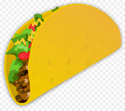 Taco Mexican cuisine Fast food Junk food Clip art - Vegetables, meat ...