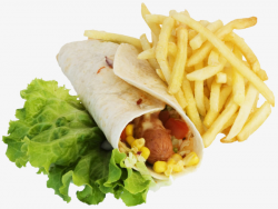 Western-style Fast-food Packages, Food, Chicken Roll, Burrito Fries ...