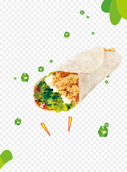 Burrito Wrap KFC Chicken meat Spring roll - Chicken roll Creative ...