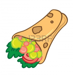 Sandwich Wrap Drawing | Clipart Panda - Free Clipart Images