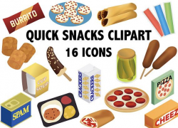 Junk Food Snack Clipart - printable fast food after school ...