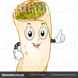 Burrito Clipart #1235001 - Illustration by BNP Design Studio