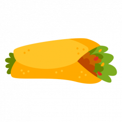 Burrito cartoon food - Transparent PNG & SVG vector