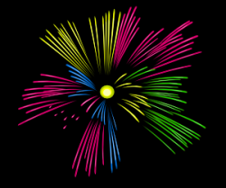 Fireworks Burst Animated Clipart