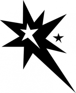 Stock Illustration - Drawing of a star burst