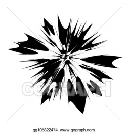 Vector Illustration - Explode flash, cartoon explosion, star ...