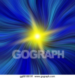 Stock Illustration - Blue vortex with a starburst. Clipart ...