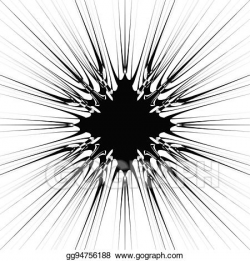 Vector Art - Abstract burst element in clipping mask. radial ...