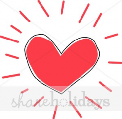 Heart Burst Clipart | Valentine Heart Image