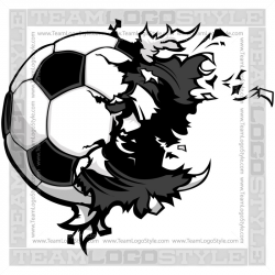 Soccer Ball Exploding Clip Art - Vector Clipart Exploding Soccer Ball