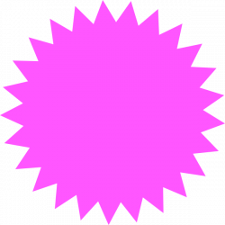 Pink Sun Star Clip Art at Clker.com - vector clip art online ...