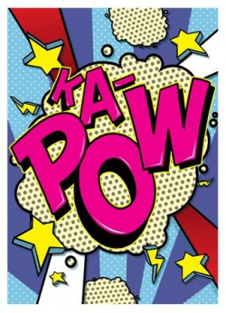 Ka-Pow!, Pop Art Burst! Mini Poster | Printing, Comic and Art pop
