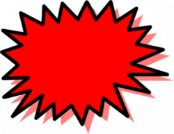 Red Explosion Blank Pow Clip Art at Clker.com - vector clip art ...
