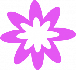 Clipart - Purple Burst Flower